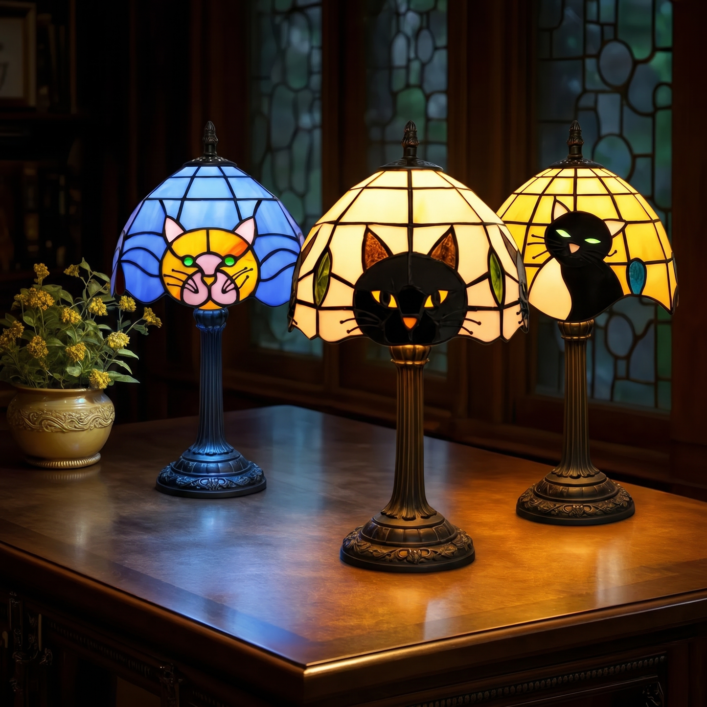 Grandpa Earl's Cat Lamps